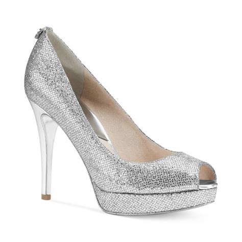 michael michael kors women's glitter platform pumps|Michael Kors pumps.